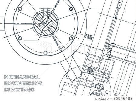 Vector engineering illustration. Cover, flyer, banner, background 85946488