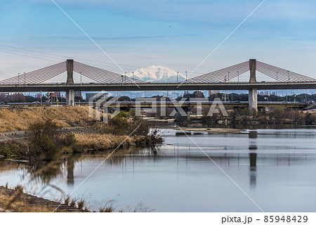 《愛知県》庄内川新名西橋から御嶽山 85948429