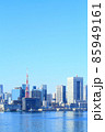 東京都、東京の町並みと東京タワーの風景 85949161