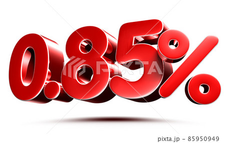 0.85 percent. 85950949