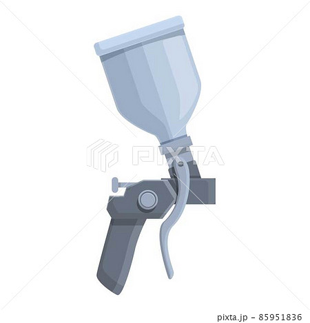 Auto paint gun icon cartoon vector. Air spray 85951836