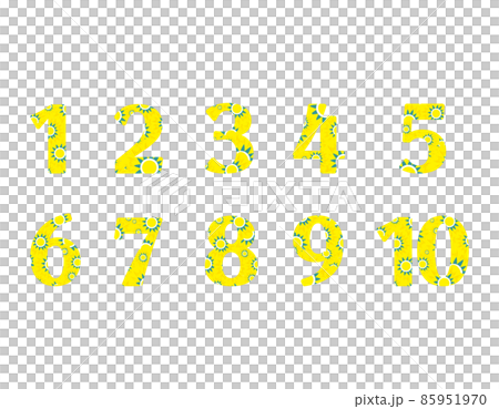 數字的插圖 彩色矢量圖 85951970