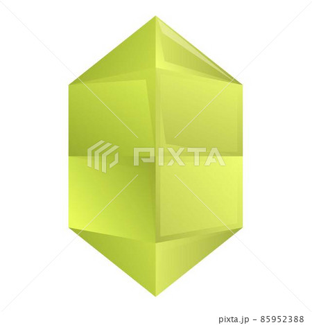 Green gemstone icon cartoon vector. Casino bar 85952388
