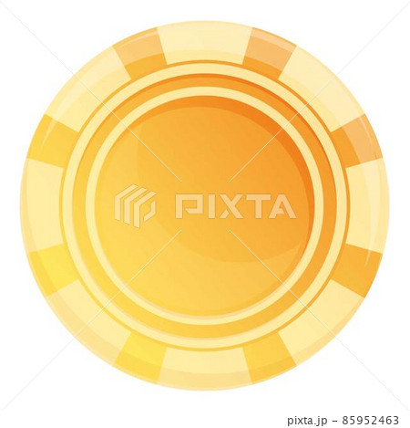 Poker chips icon cartoon vector. Casino bar 85952463