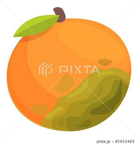 Contaminated orange icon cartoon vector. Fruit food Contaminated orange icon cartoon vector. Fruit food 85953463