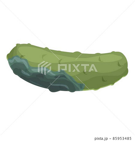 Contaminated cucumber icon cartoon vector. Food bacteria 85953485