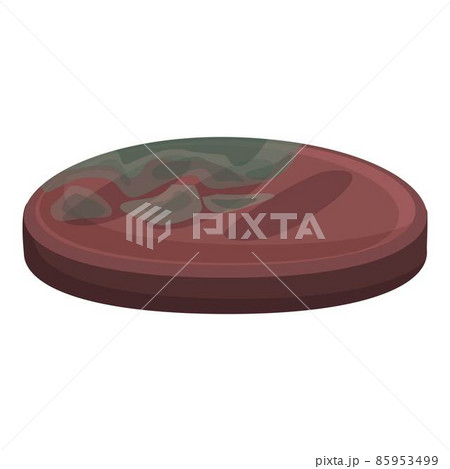Contaminated bbq icon cartoon vector. Food bacteria 85953499