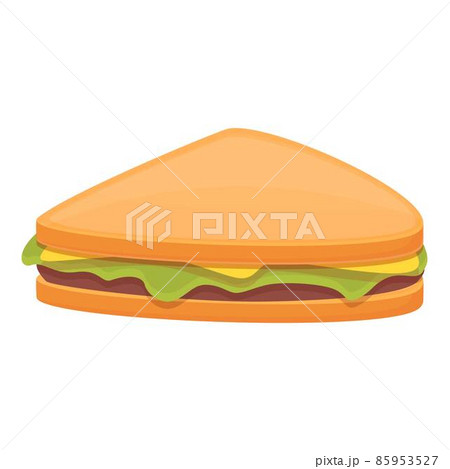 Sandwich icon cartoon vector. Food ham 85953527