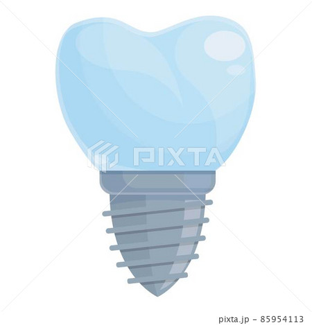 Model tooth implant icon cartoon vector. Dent care 85954113