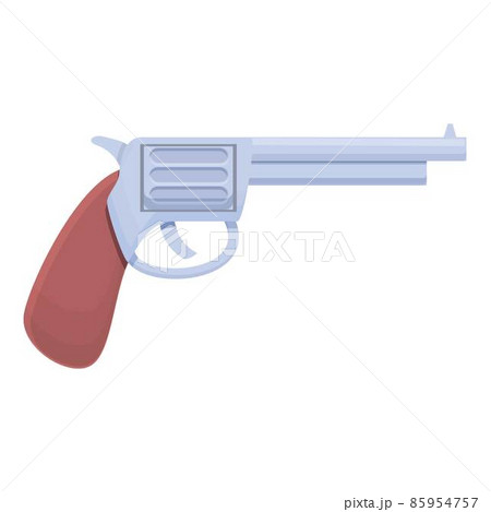 Defence pistol icon cartoon vector. Gun bullet 85954757