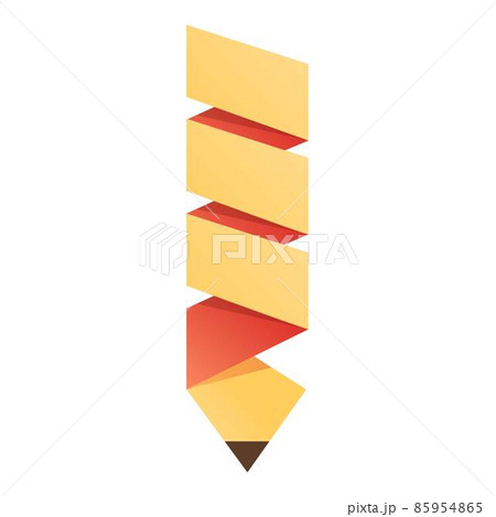 Paper pencil icon cartoon vector. School pen 85954865