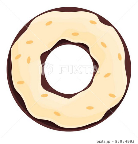 Delicious donut icon cartoon vector. Cream food Delicious donut icon cartoon vector. Cream food 85954992