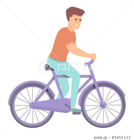Mountain biking icon cartoon vector. Cycle race 85955122