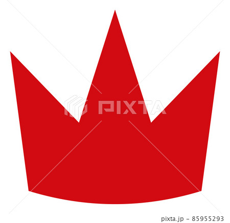 Crown icon. Red king hat. Royal symbol Crown icon. Red king hat. Royal symbol 85955293