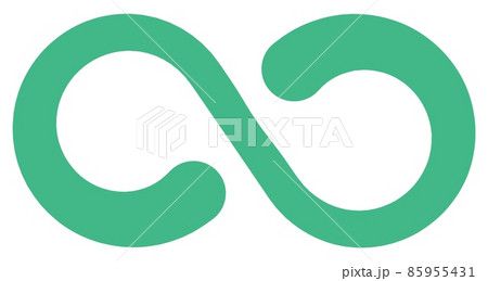 Infinity symbol. Green loop sign. Endless cycle icon 85955431