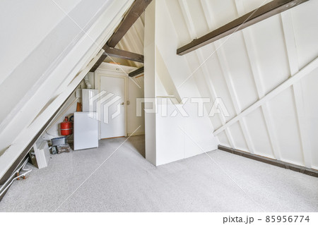 Attic area of a house with trimmer joists 85956774