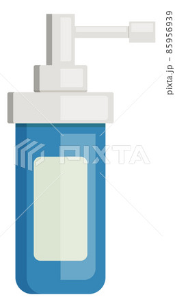 Spray bottle. Plastic medical container with liquid drug 85956939