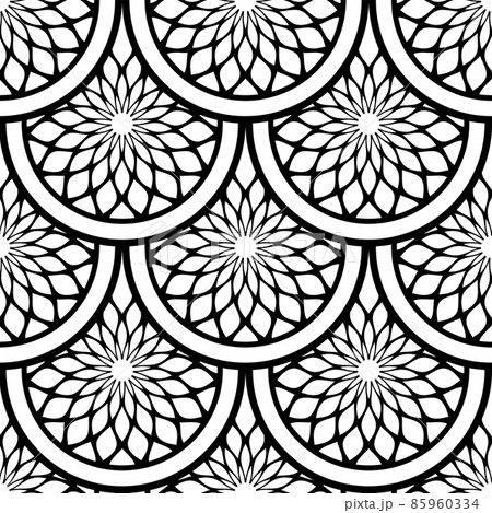 Art Deco motif in seamless decorative geometric pattern. 85960334