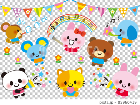 楽しい誕生日を仲良く過ごす子供 友達 85960419