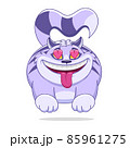Cheshire cat flying in love with hearts in his eyes 85961275