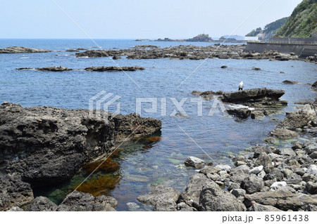庄内海岸の岩場風景 庄内海岸の岩場風景 85961438