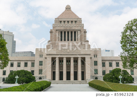 【日本】東京、国会議事堂の外観 85962328