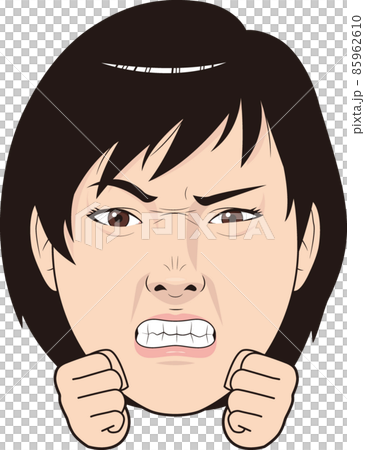 沮喪的女性面孔 85962610