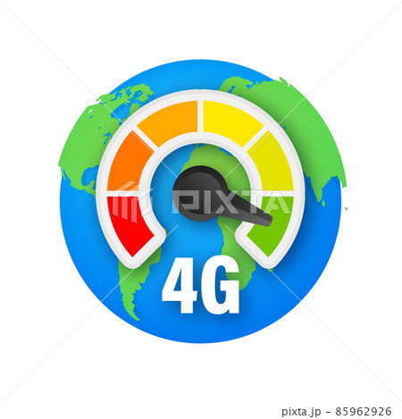 4g network technology. Wireless mobile telecommunication service concept. Marketing website landing template. Vector stock illustration. 4g network technology. Wireless mobile telecommunication service concept. Marketing website landing template. Vector stock illustration. 85962926