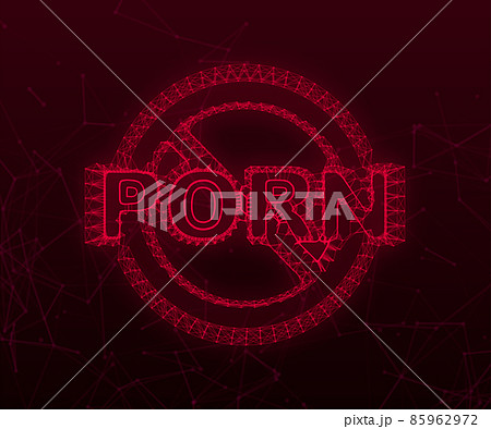 No porn plexus icon isolated on white background. Vector illustration. 85962972