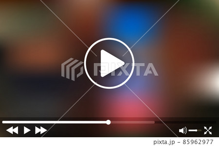 Video player template. Mockup frame design. Desktop monitor computer. Screen device mockup. Video player template. Mockup frame design. Desktop monitor computer. Screen device mockup. 85962977