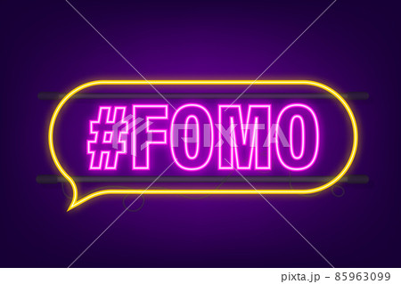 Modern fomo, great design for any purposes. Vector typography illustration. Flat cartoon vector illustration. Flat design. Social media concept. 85963099