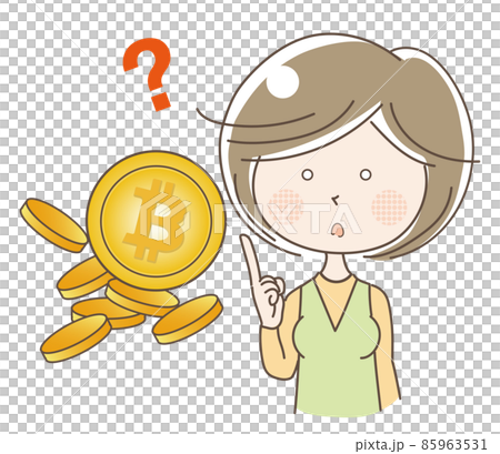 仮想通貨を学ぶ女性 85963531
