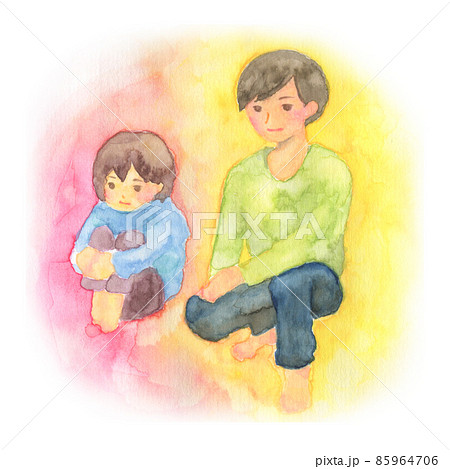 子どもを見守る大人 85964706