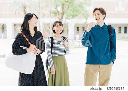 大学生　グループ　キャンパス 85966335