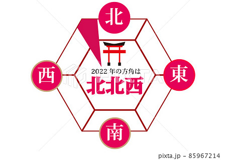 2022年節分 方角 北北西 方位磁針 2022年節分 方角 北北西 方位磁針 85967214