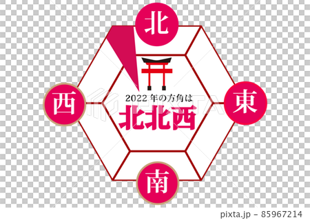 2022年節分 方角 北北西 方位磁針 2022年節分 方角 北北西 方位磁針 85967214