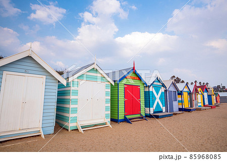 Colorful Beach House at Brighton Beach, Melbourne 85968085