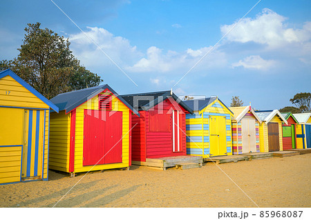 Colorful Beach House at Brighton Beach, Melbourne 85968087
