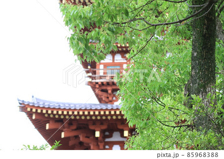 薬師寺にある建築物の塔の一部7 85968388