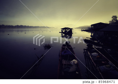 People's way of life along the Mekong River. Chiang Khan,Thailand. 85968471