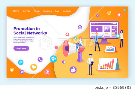 Promotion in Social Network Web Page Infocharts 85969302