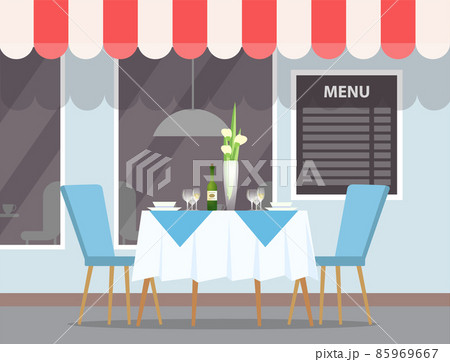 Restaurant Outdoors View, Exterior Elegant Table 85969667