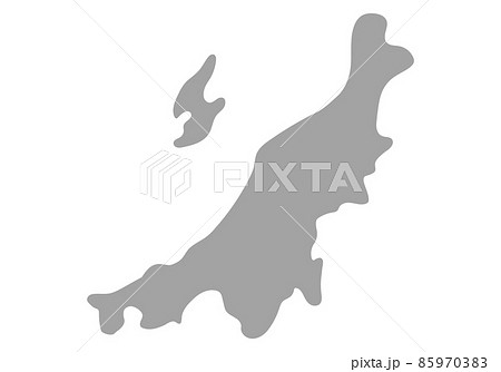 シンプルな新潟県 85970383