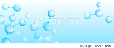 Abstract molecules on blue background, vector Abstract molecules on blue background, vector 85971696