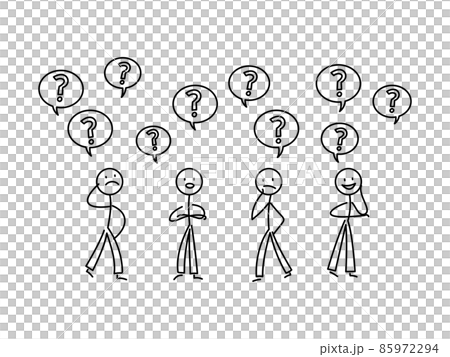 Simple stickman illustrations Meetings and opinions Simple stickman illustrations Meetings and opinions 85972294
