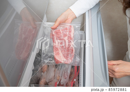 冷凍保存している牛肉 冷凍保存している牛肉 85972881