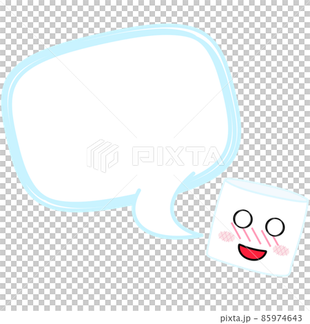 Marshmallow character and balloon frame material Marshmallow character and balloon frame material 85974643