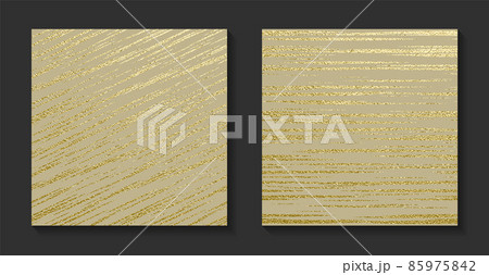Golden luxury backgrounds set. Vintage vector illustration. 85975842
