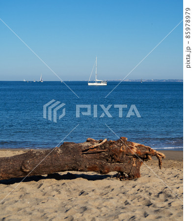 Hondarribia beach in Irun Spain 85978979