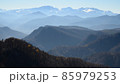Panoramic view on autumn mountain layers 85979253